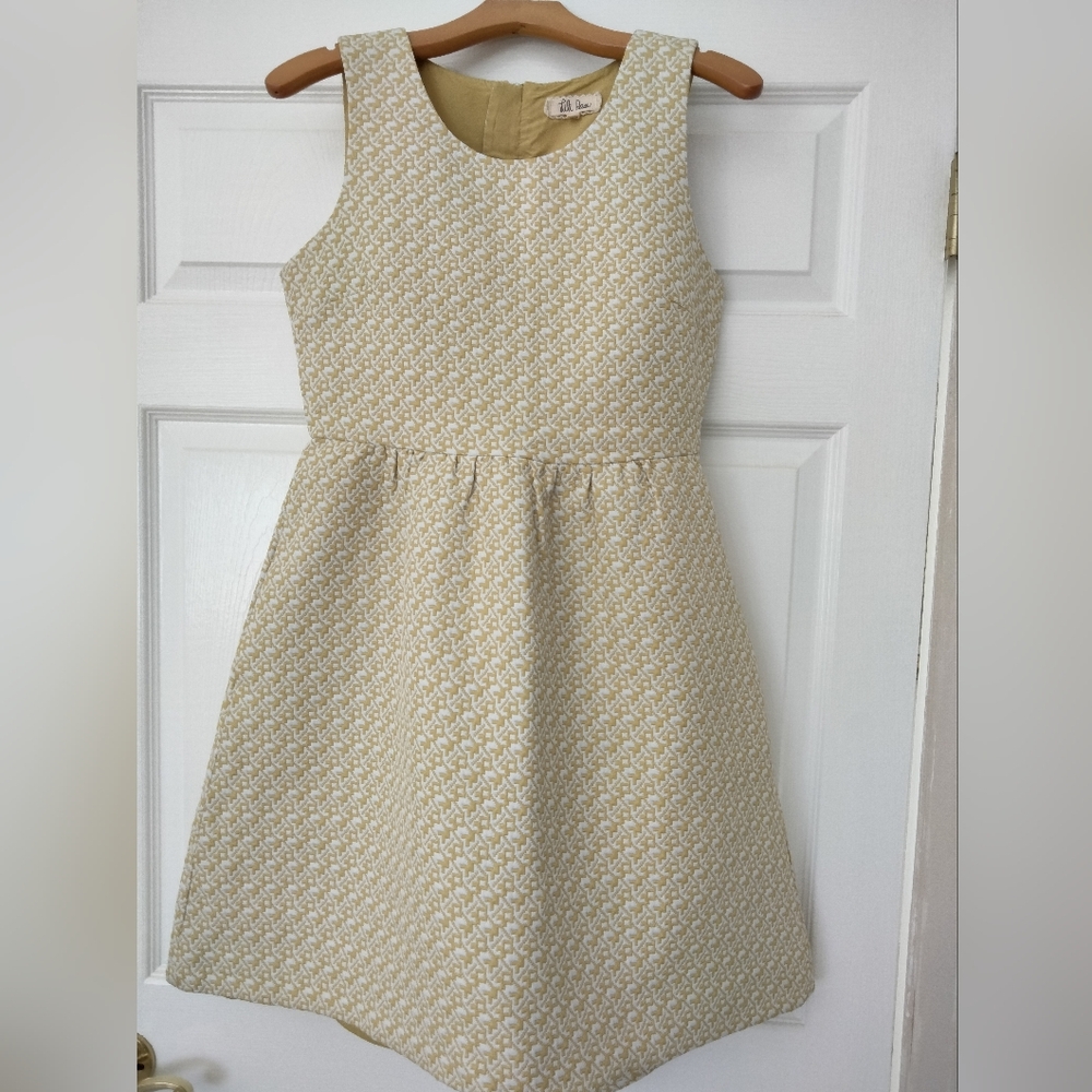Lily Rose Yellow A-Line Sleeveless Dress